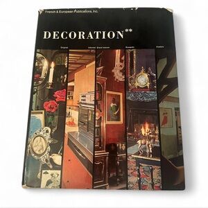 💜 Vintage 1963 Decoration - Parisian Connaissance des Arts Hardcover Book
